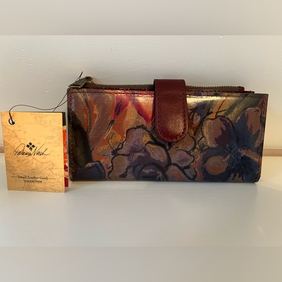 Patricia Nash Leather Sienna Sunset Nazari Wallet - Picture 1 of 7